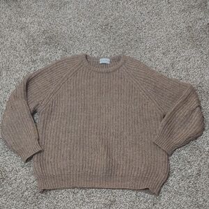 VTG McKennas Brown Wool Sweater Knit Jumper Size L